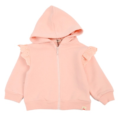 Толстовка утеплённая для девочки Tuffy 240405 пудра 1